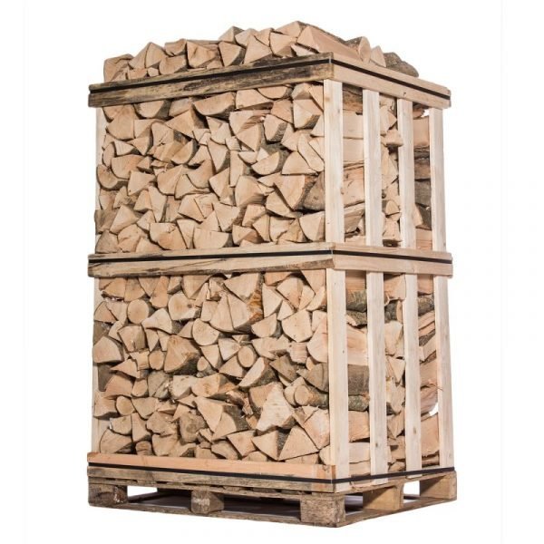 Brennholzkiste 25 cm – Hartholz (2 m³) – Gather Brennholz