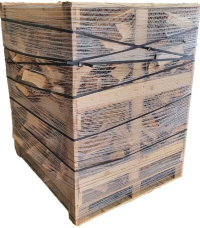 Kaminholz 25 cm Gestapelt und Trocken 115 cm x 105 cm x 105 cm – Gather Brennholz