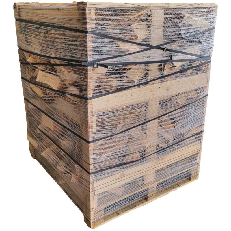 Kaminholz 25 cm Gestapelt und Trocken 160 cm x 125 cm x 125 cm – Gather Brennholz