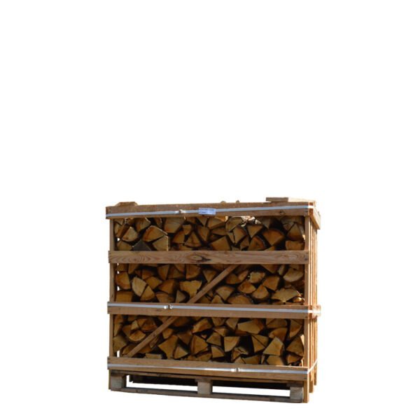 Kiste mit ultratrockenem Eichenbrennholz (1,1 m³) – Gather Brennholz